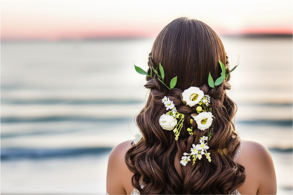 Bridal hair styling